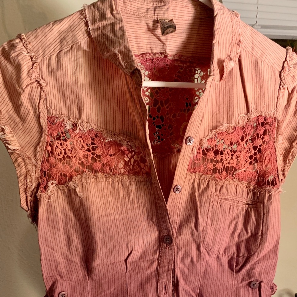Free People wm’s button blouse